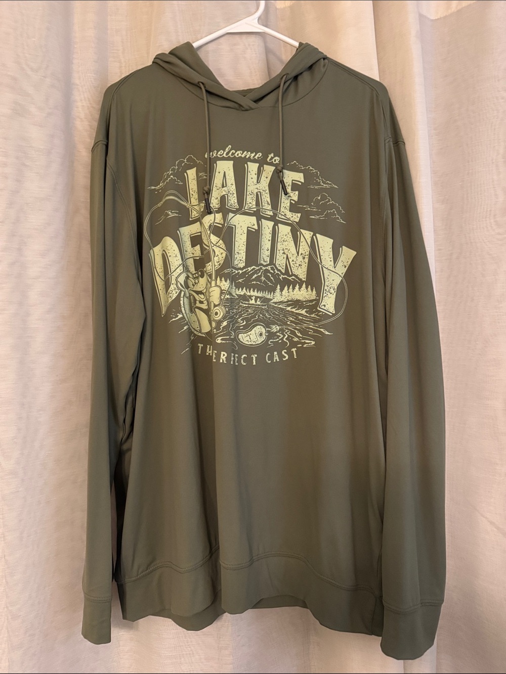 Lake Destiny Men's Olive Graphic Hoodie. RSVLTS. Disney
